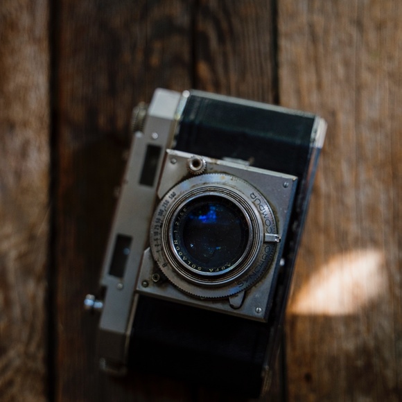 Ansco Karomat folding rangefinder 1950s 35mm film camera - Picture 5 of 9